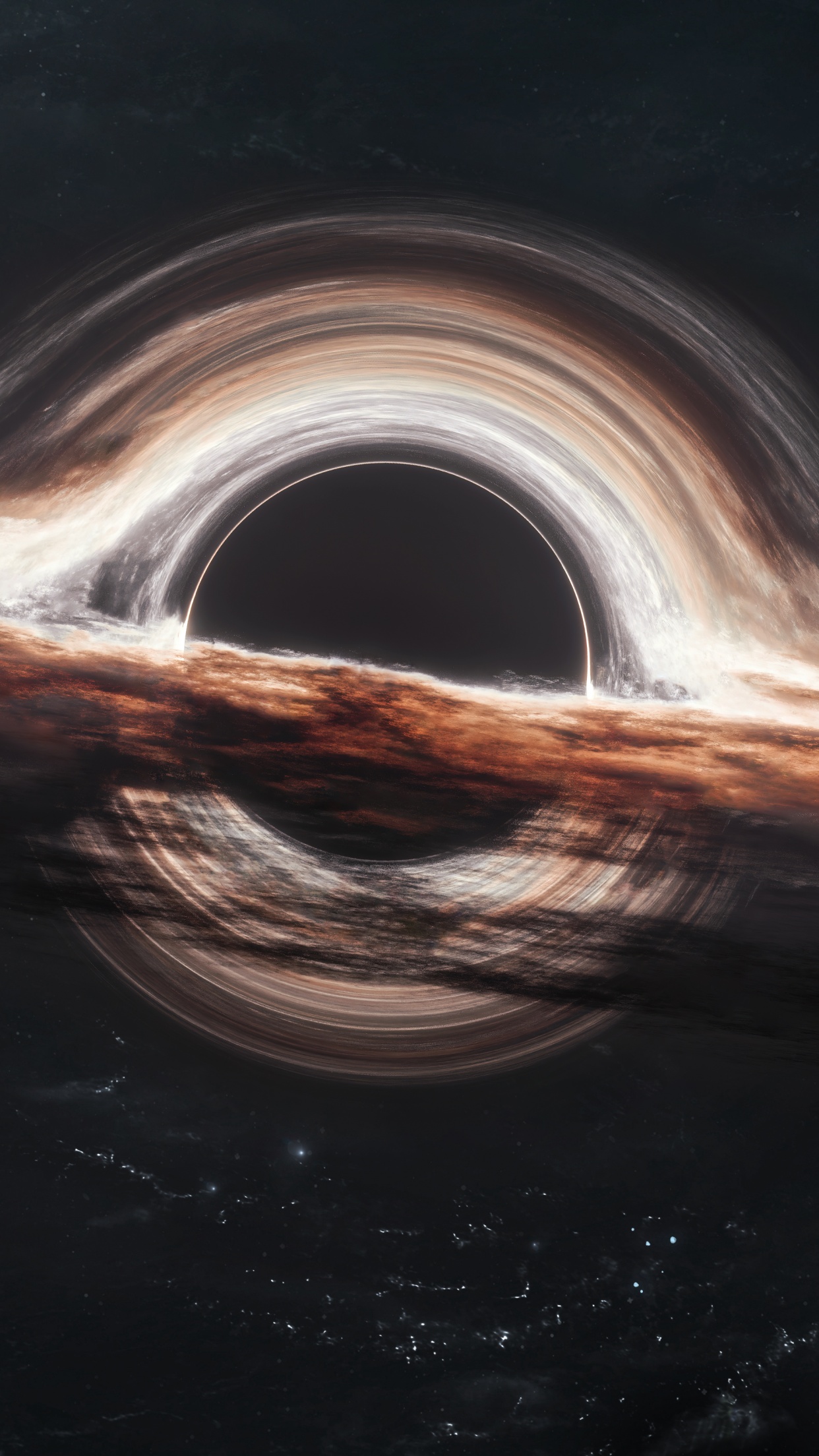 Gargantua black hole Wallpaper 4K