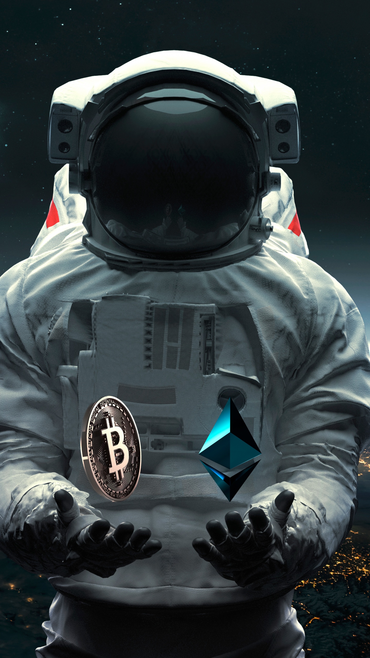 Astronaut Wallpaper 4K, Bitcoin