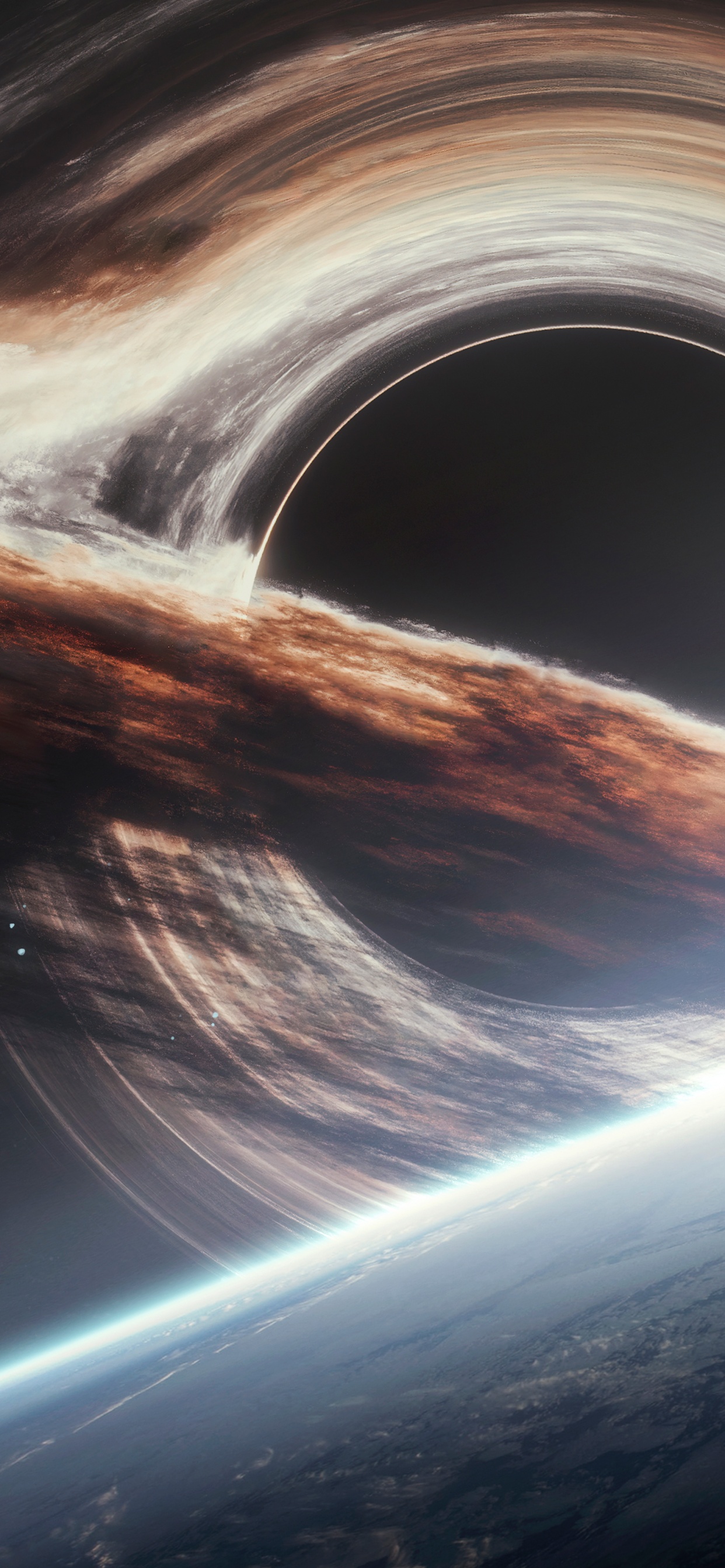 Gargantua black hole Wallpaper 4K