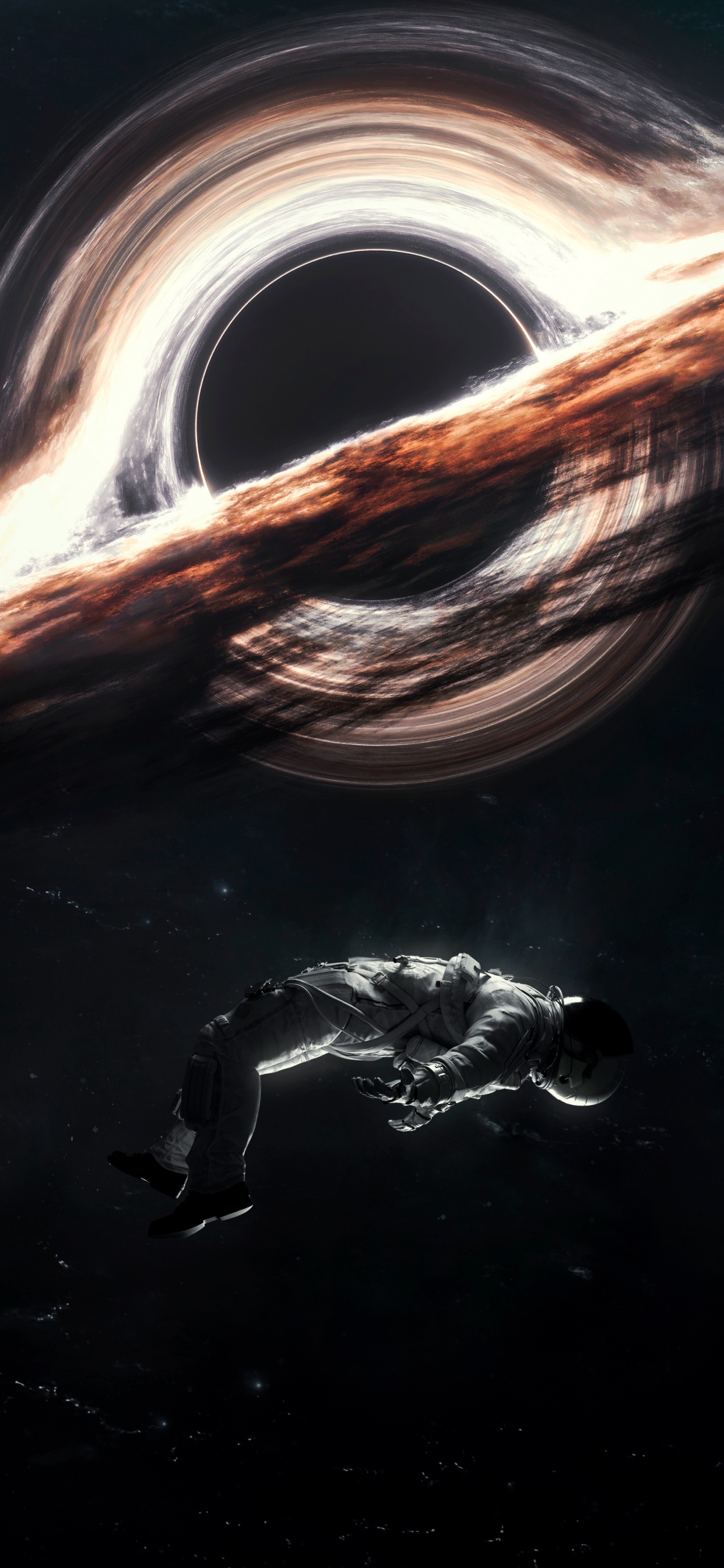 Gargantua black hole Wallpaper 4K