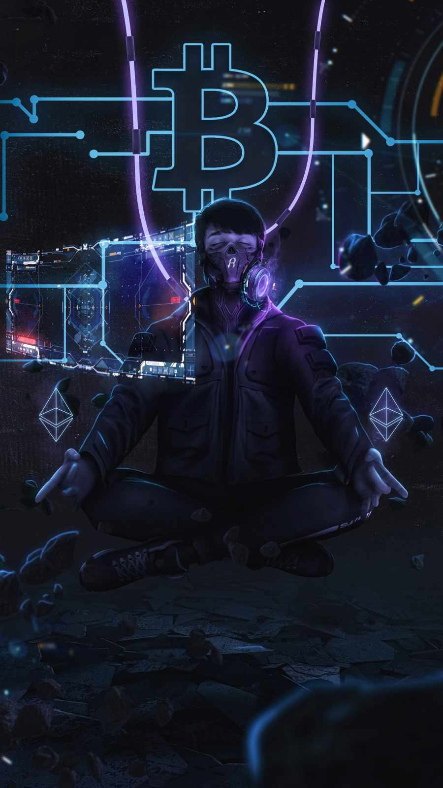 Crypto World IPhone Wallpaper