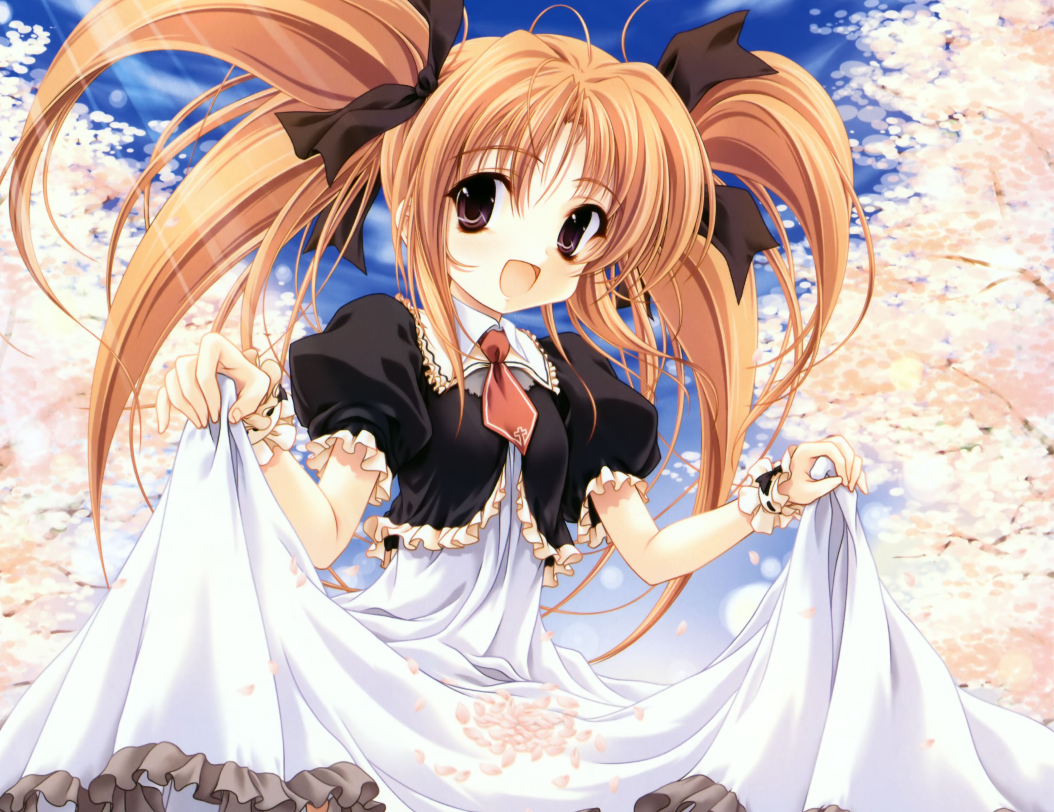 desktop wallpaper: Anime, Flower, Smile