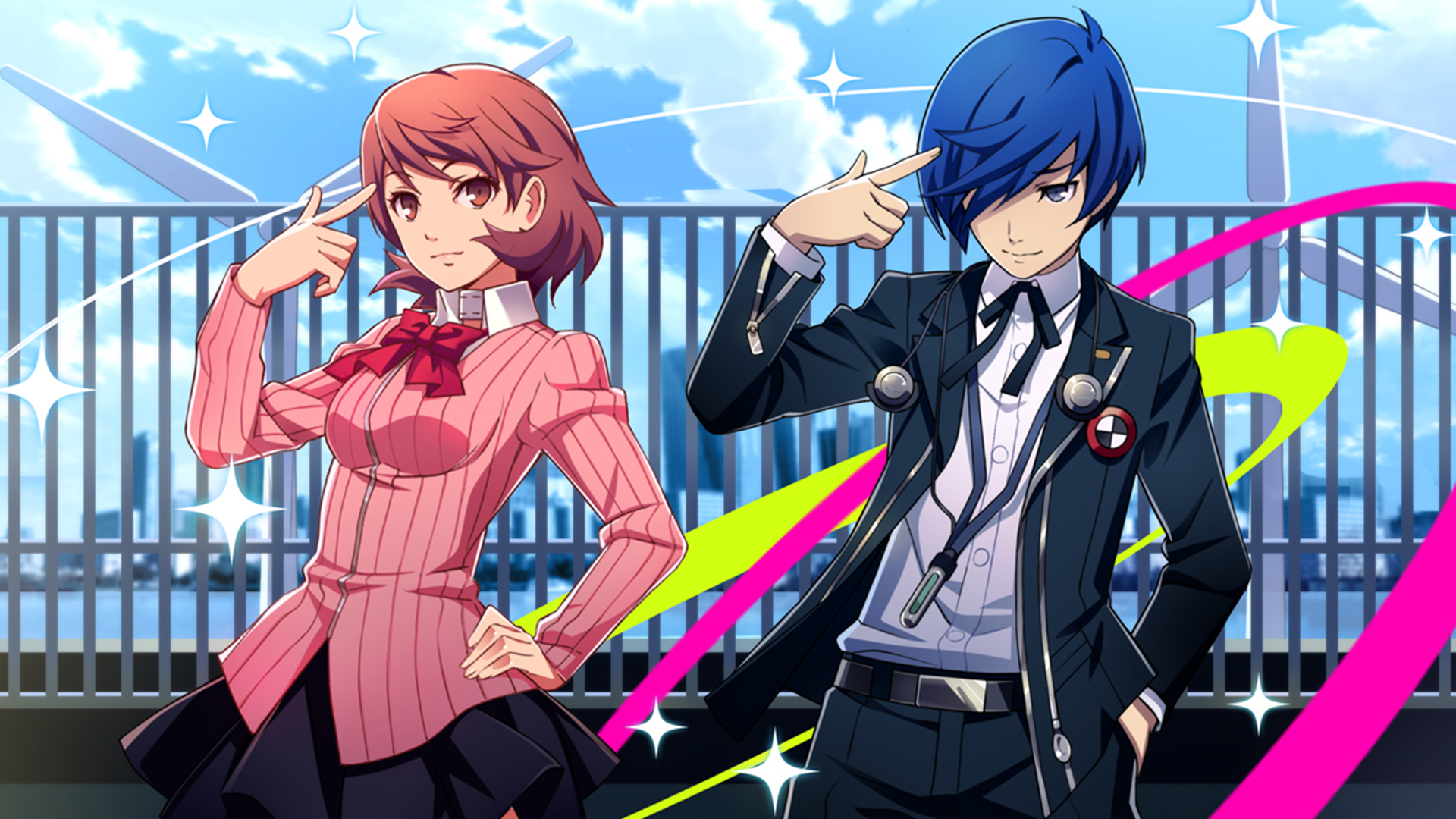 Persona 3 Minato Arisato and Yukari Takeba