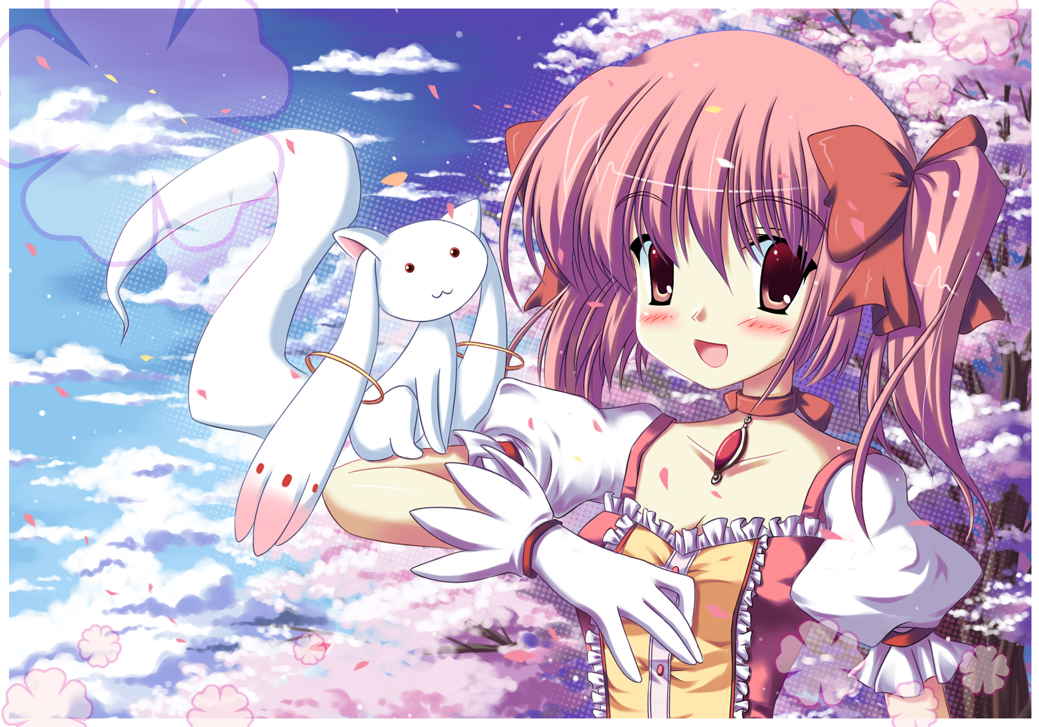 HD desktop wallpaper: Anime, Puella