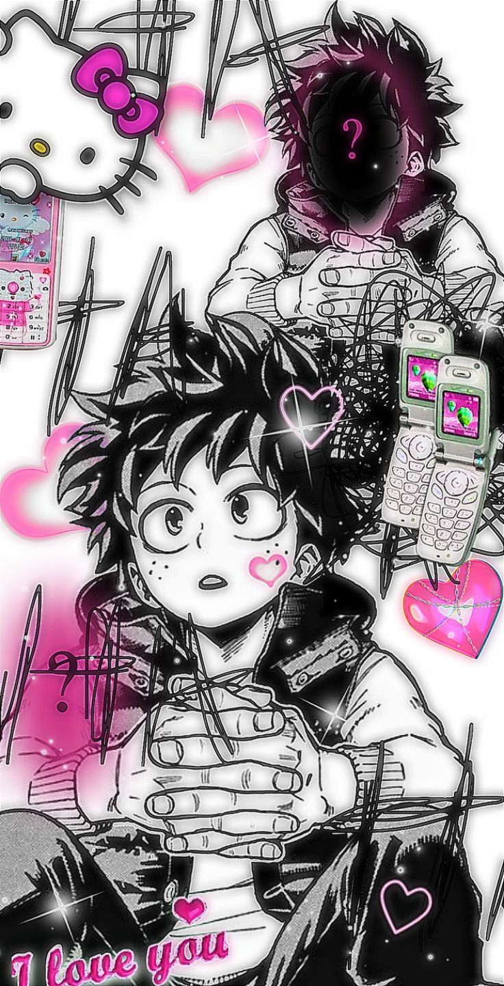 My hero academia deku kidcore draincore