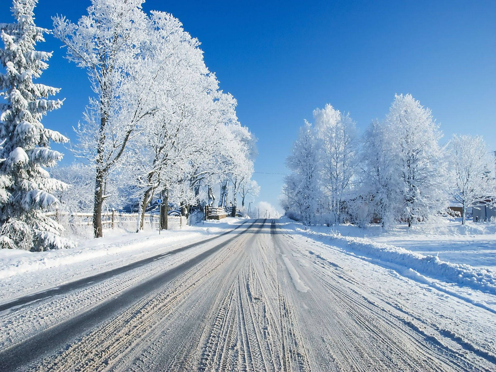 Download Free Snow Covered Road High