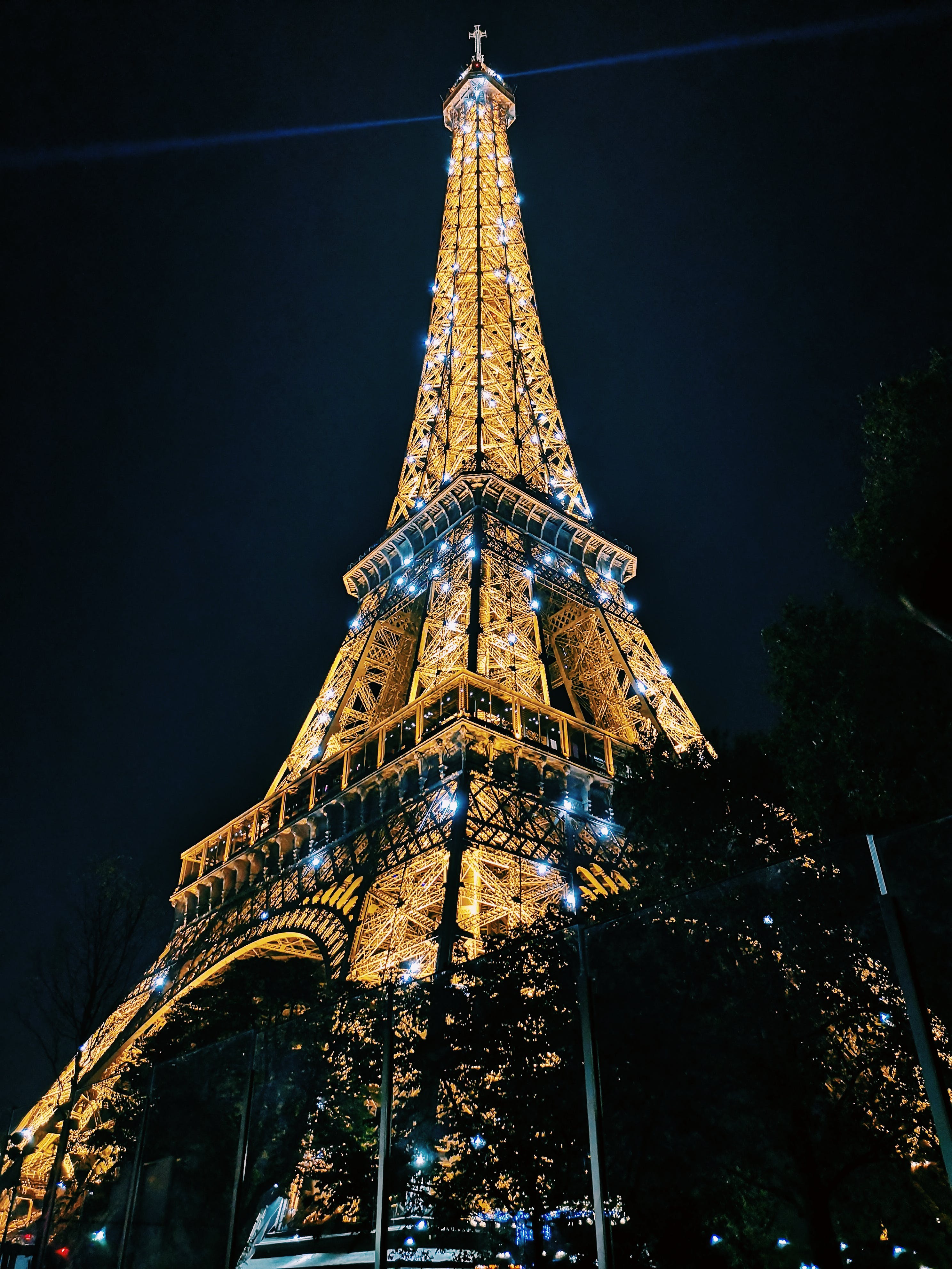 Eiffel Tower At Night Photo, Download