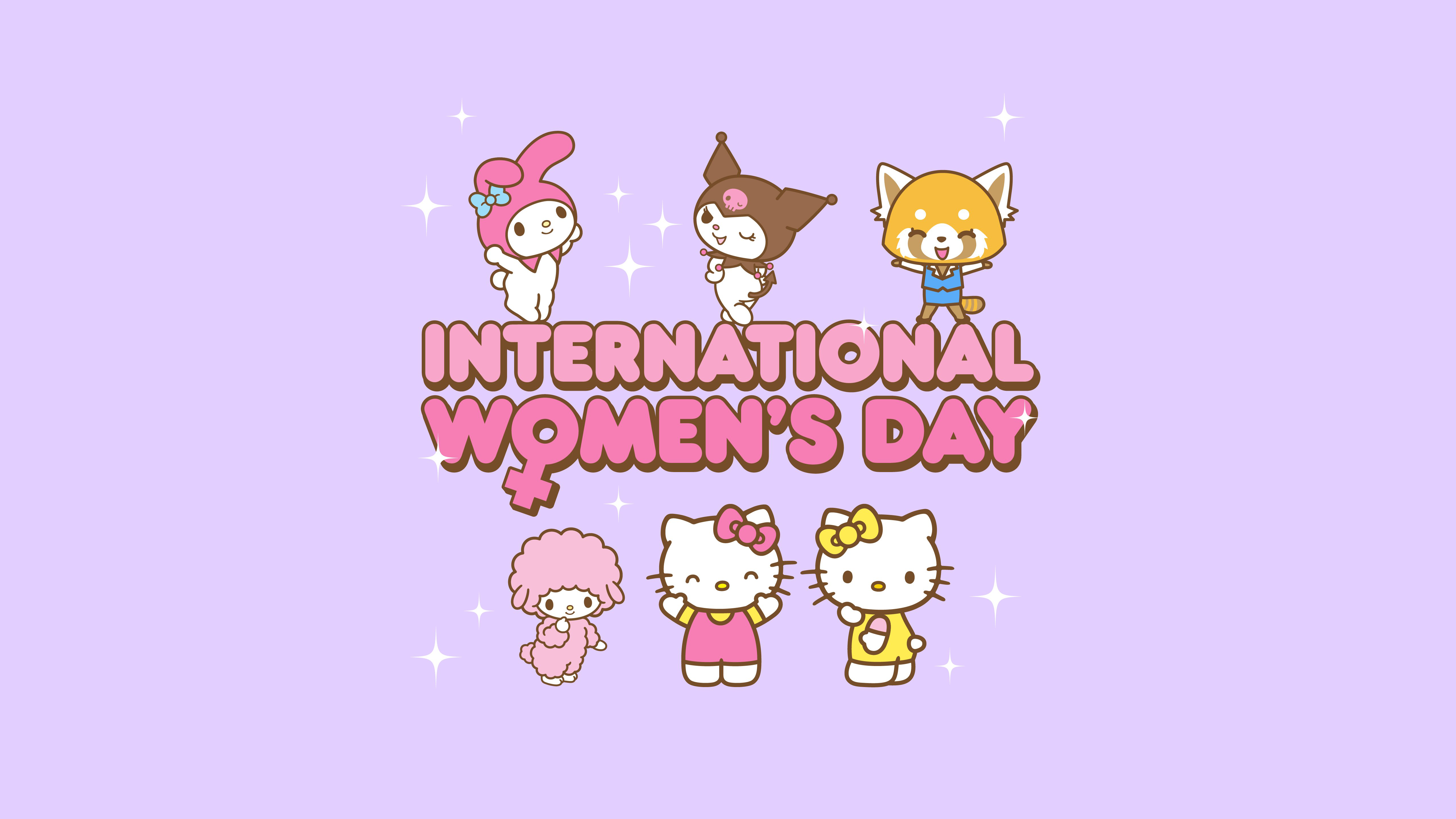 Women's Day Wallpaper 4K, My Melody