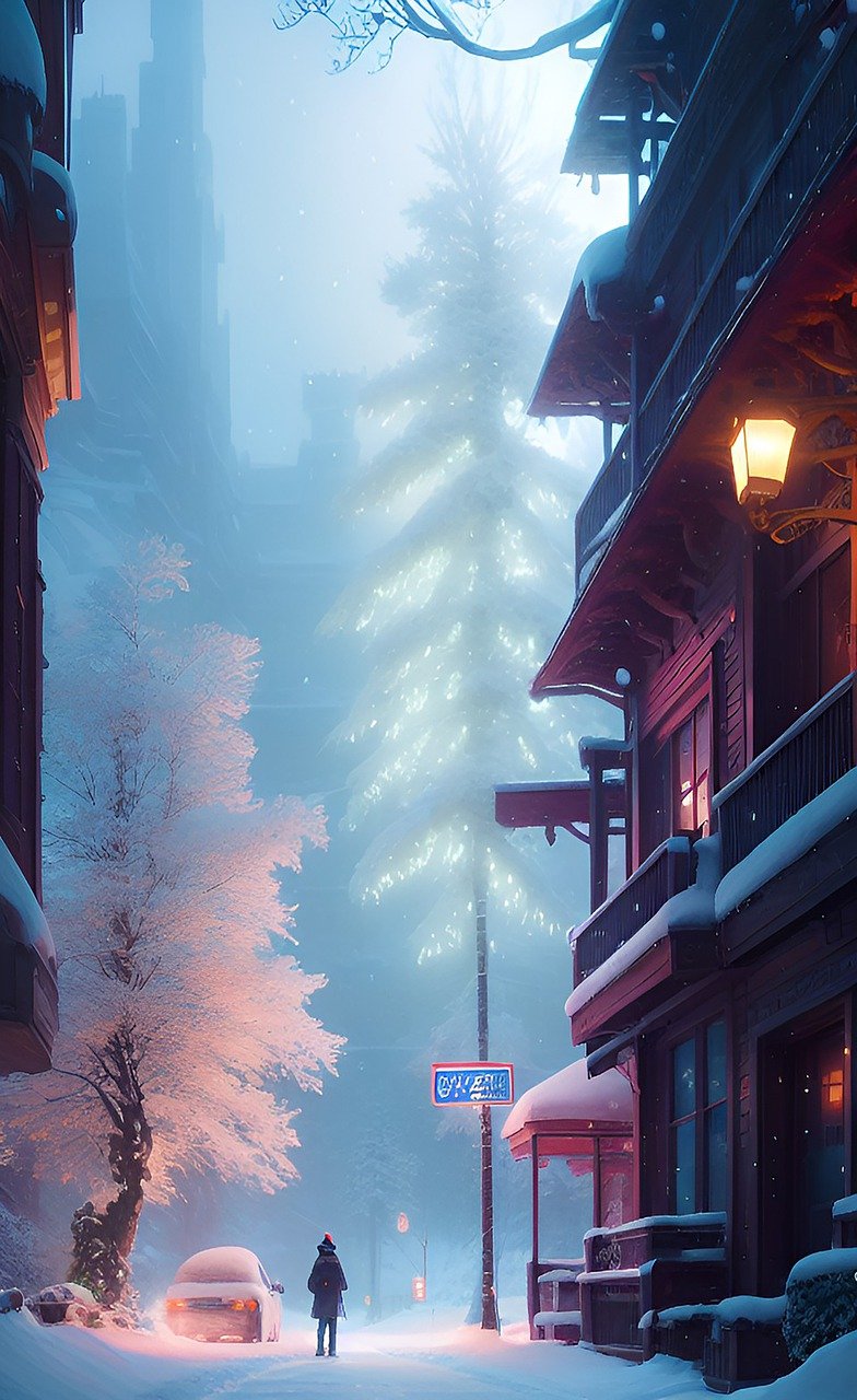 Download Wallpaper, Snow, City. Royalty