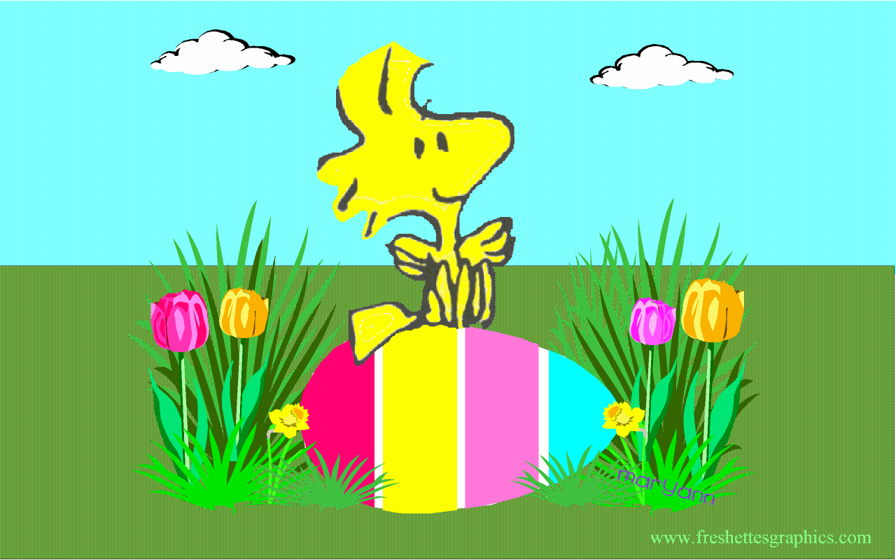 Snoopy Easter Wallpaper for Computer