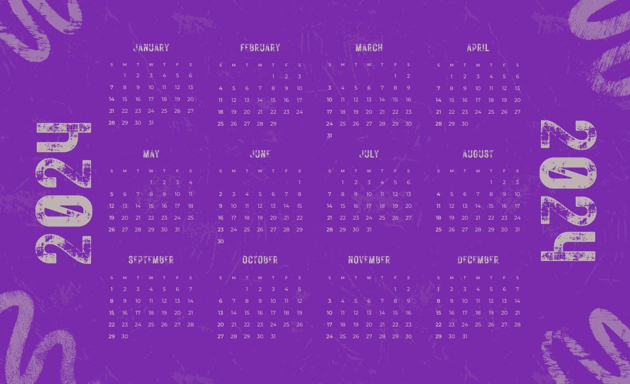 Calendar 2024 Wallpaper in HD Download