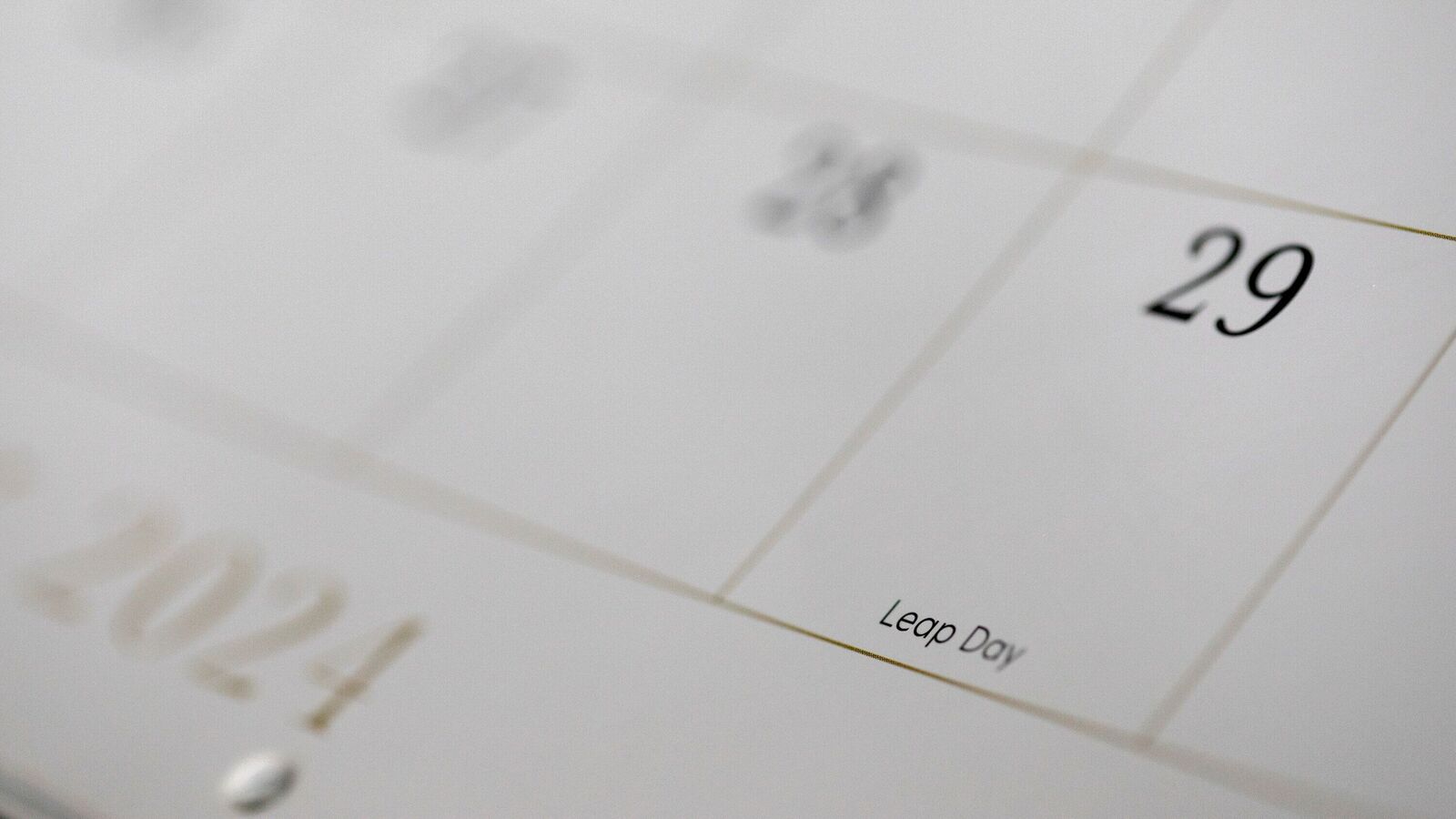 leap year? Eternal youth, wedding bells