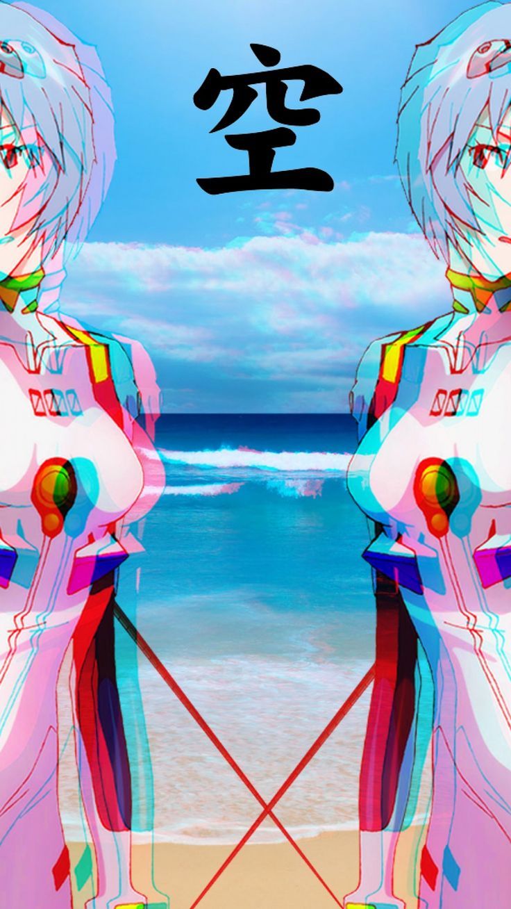 Vaporwave wallpaper, Anime wallpaper