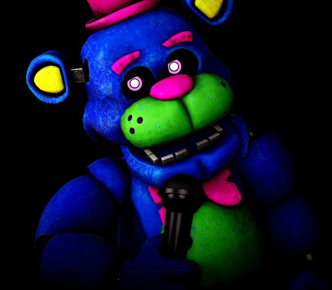 Blacklight Freddy FNAF Stuffed Animal