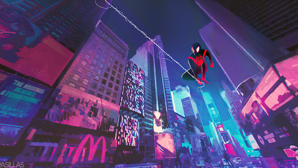 Spider Man Miles City Wallpaper, HD