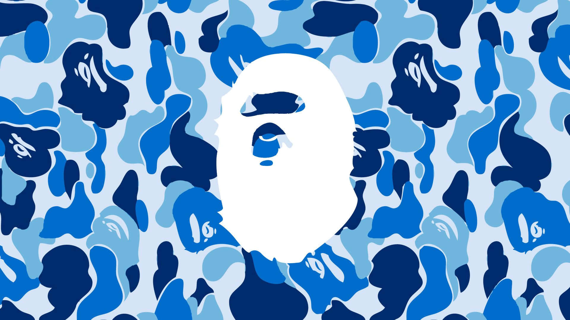 Blue Bape Camo Wallpaper