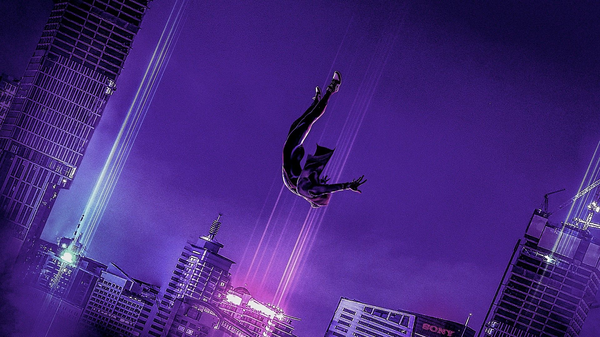 Spiderman Purple Aesthetic. Dark