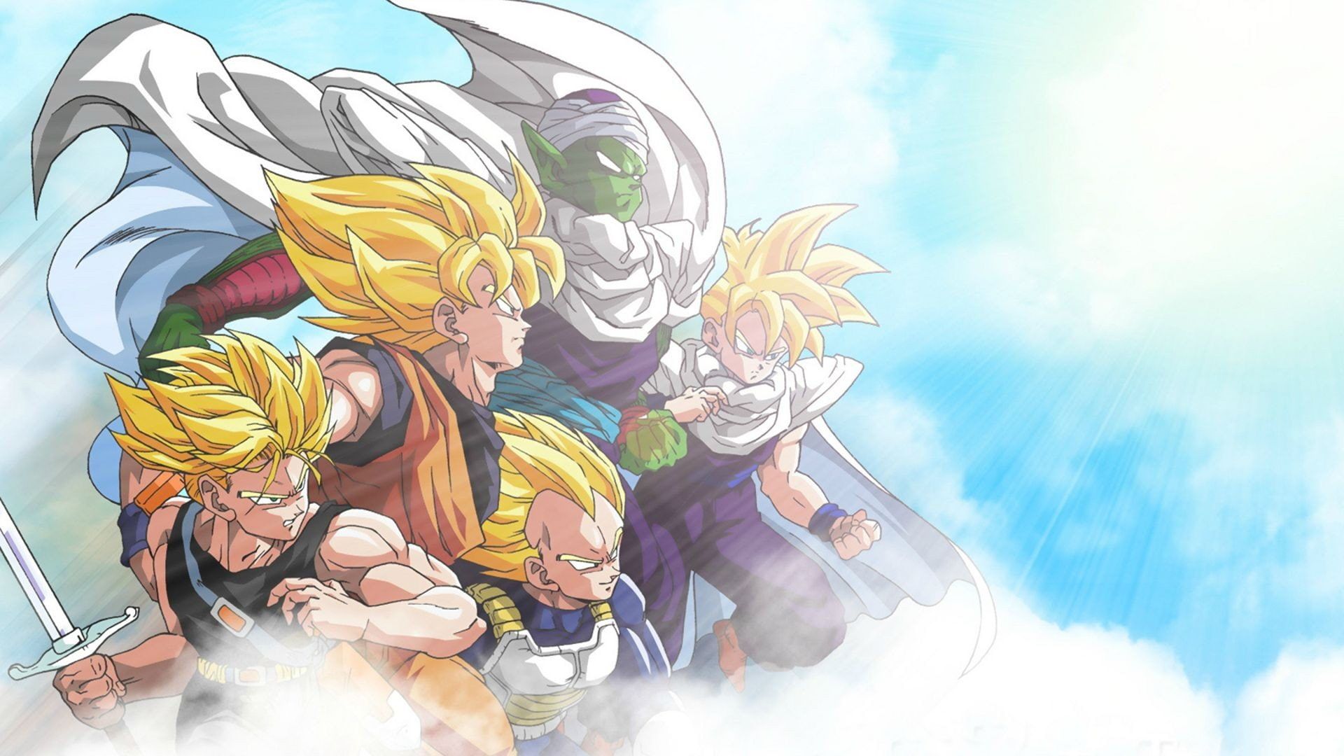 Wallpaper black goku and trunks, dragon