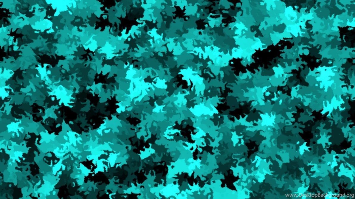 Blue Camouflage Wallpaper Desktop