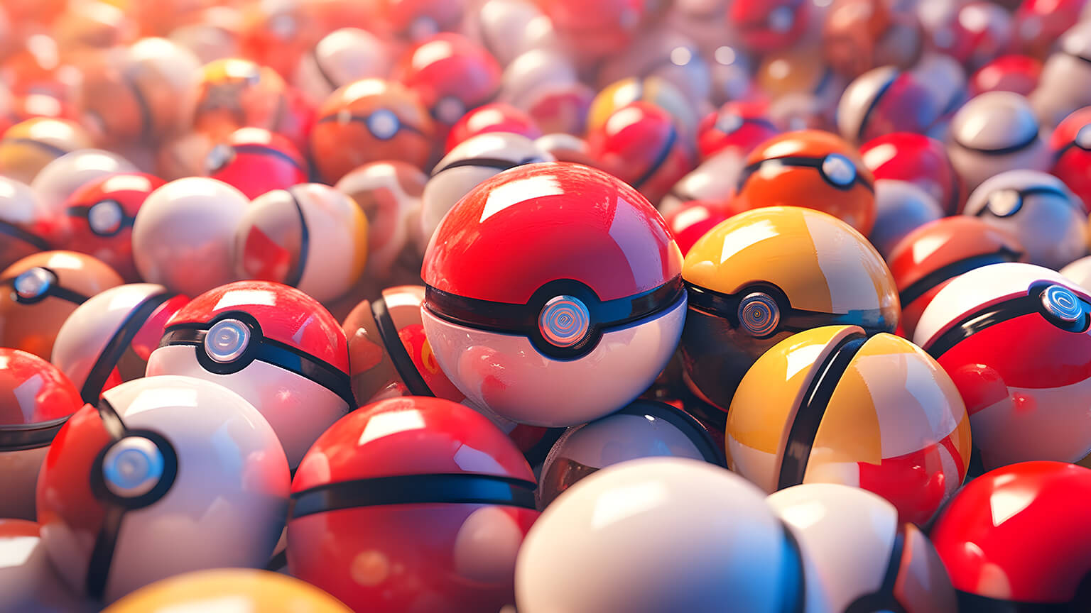 Pokemon Pokeball Pattern Desktop