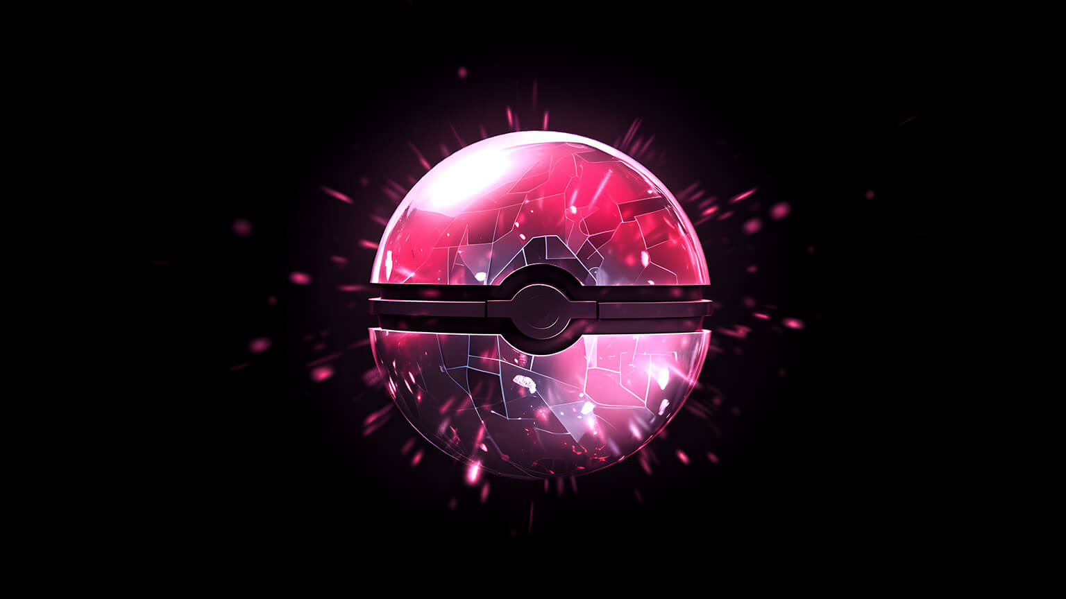 Pokemon Pokeball Black Desktop