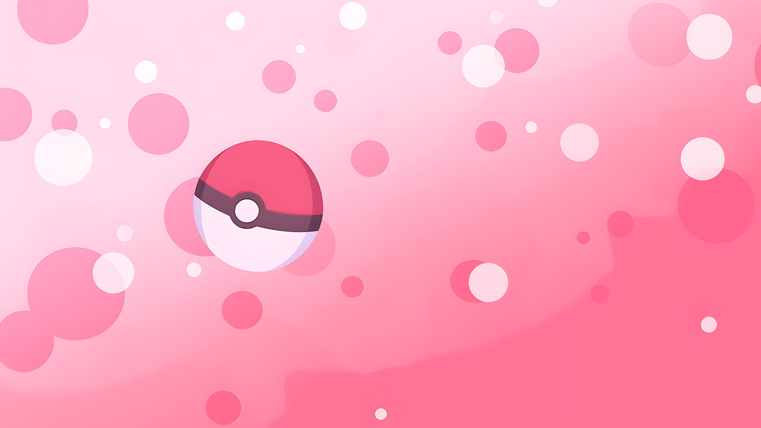 Pokemon Pokeball Pink Desktop Wallpaper