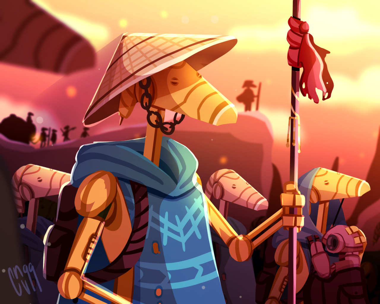 I want to think some battle droids fled