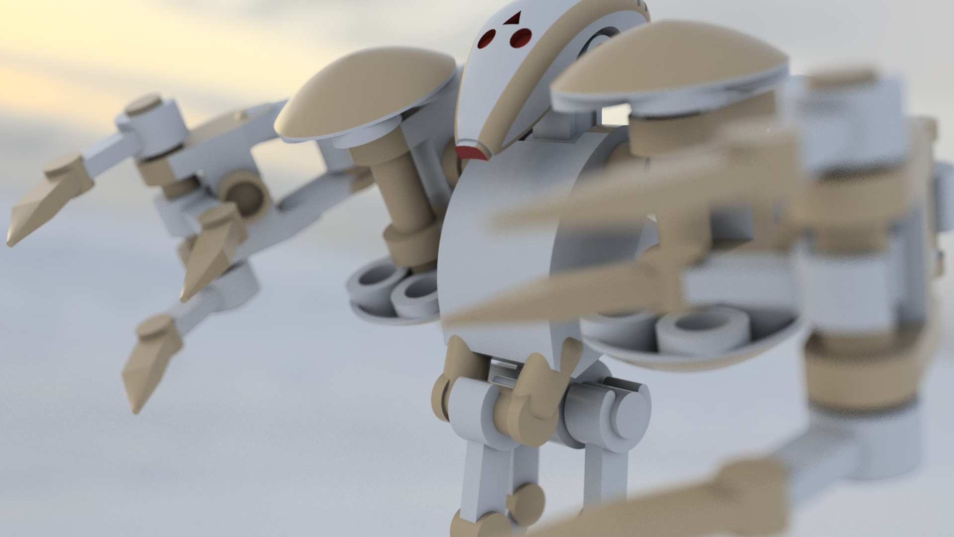 B1 Modern Battle Droid. Autodesk