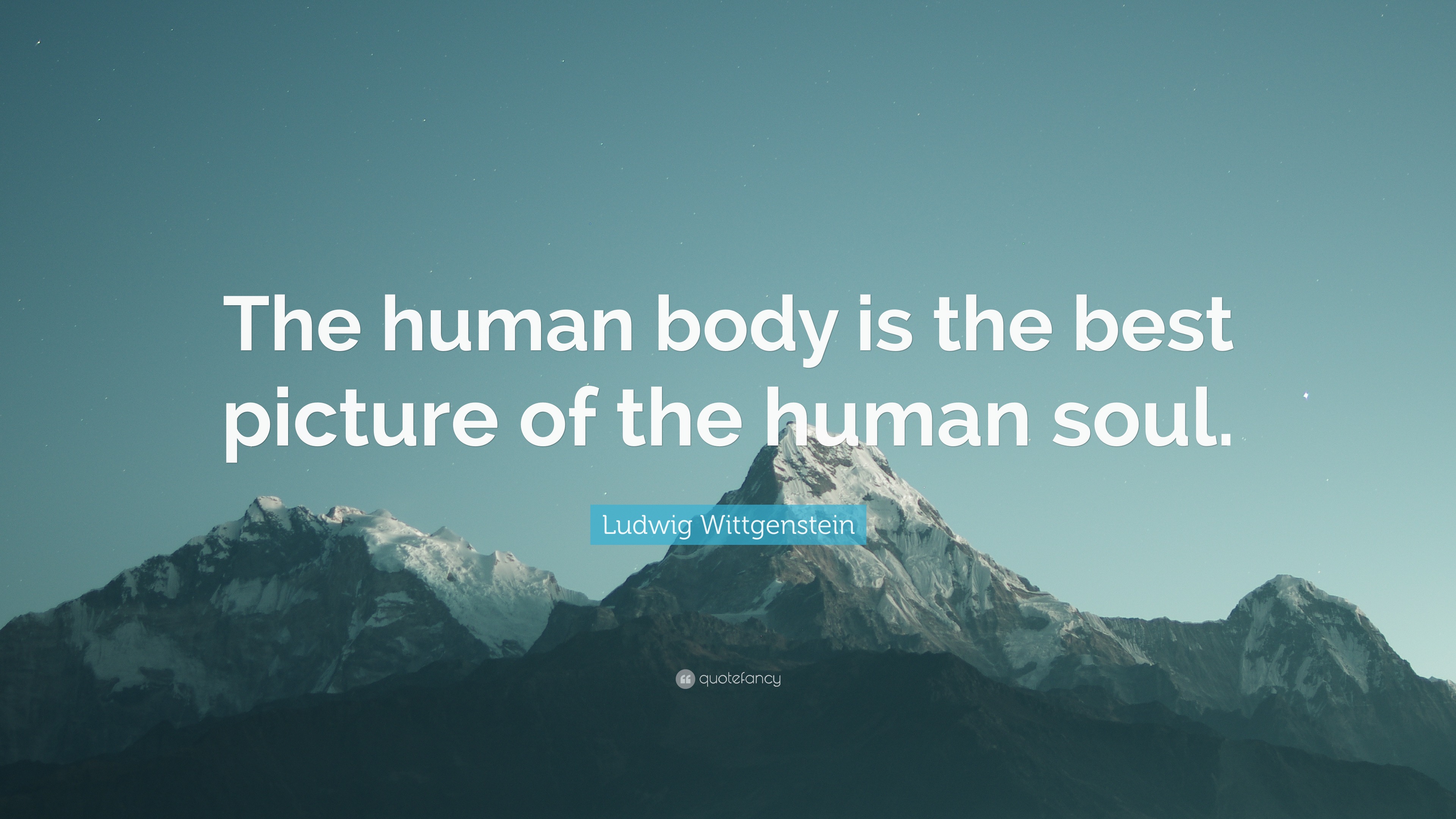 Ludwig Wittgenstein Quote: “The human