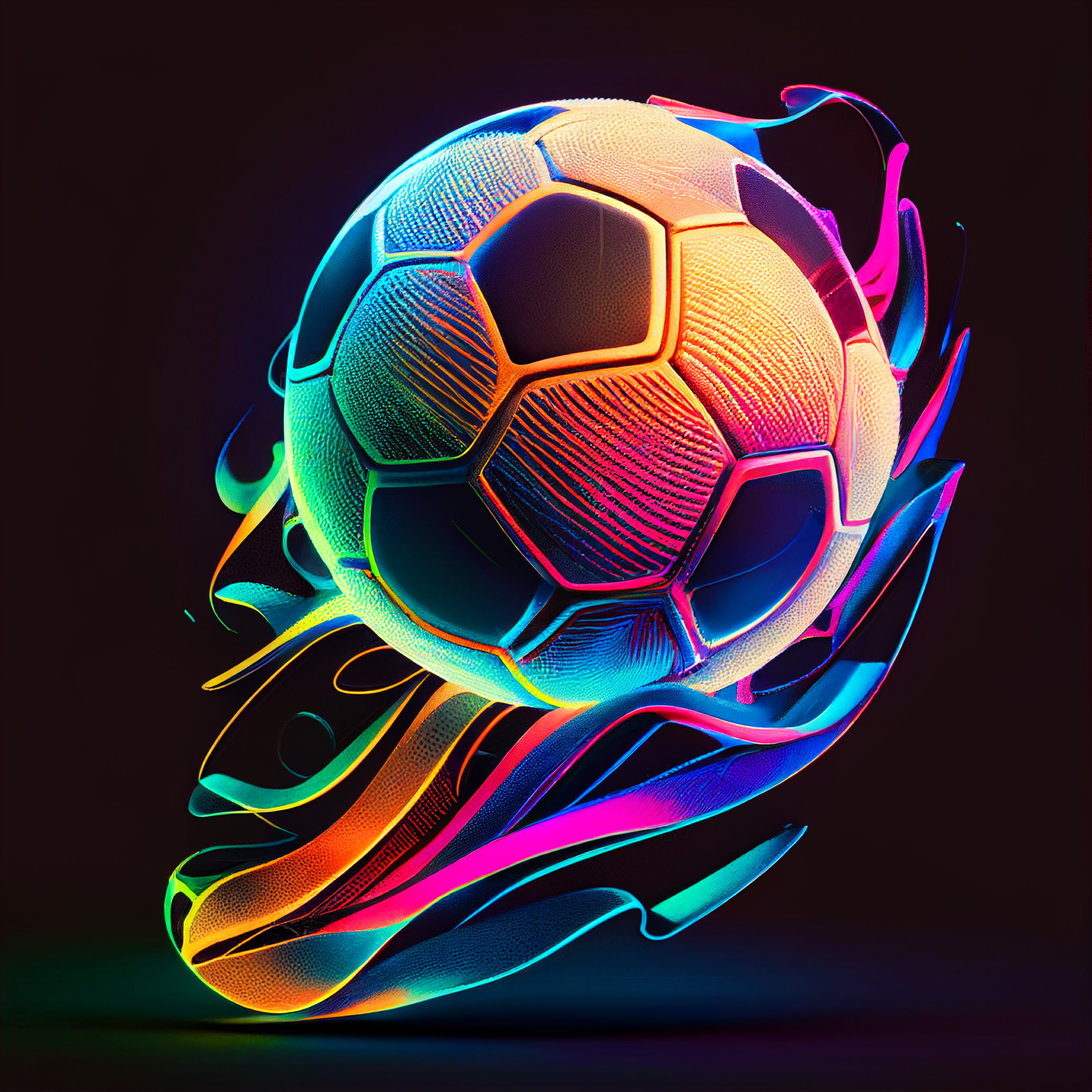 Free Neon Football