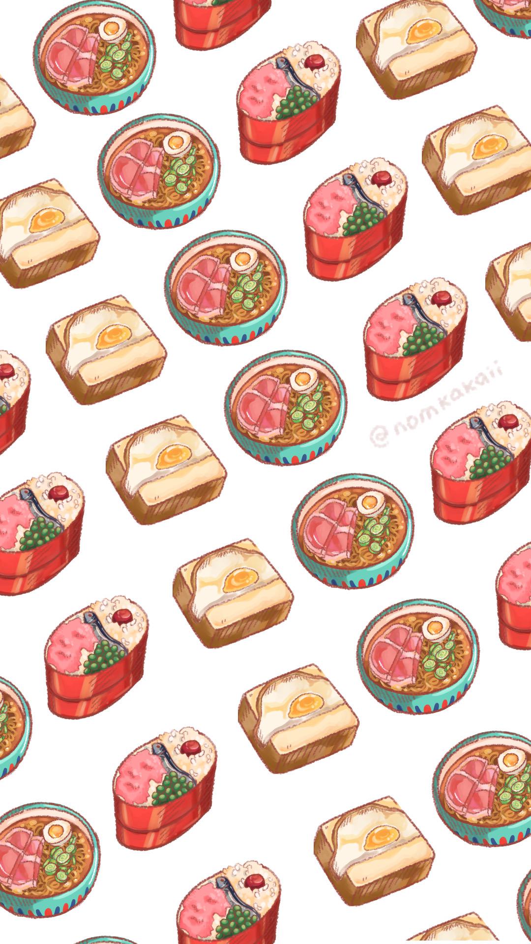 I made a ghibli food phone wallpaper