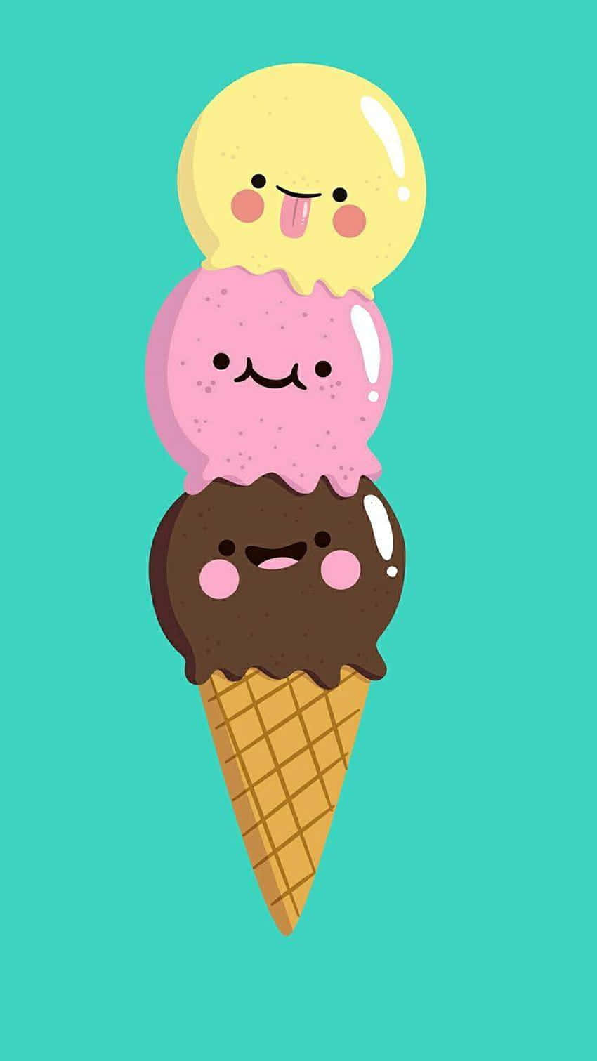 Cute Ice Cream Wallpaper