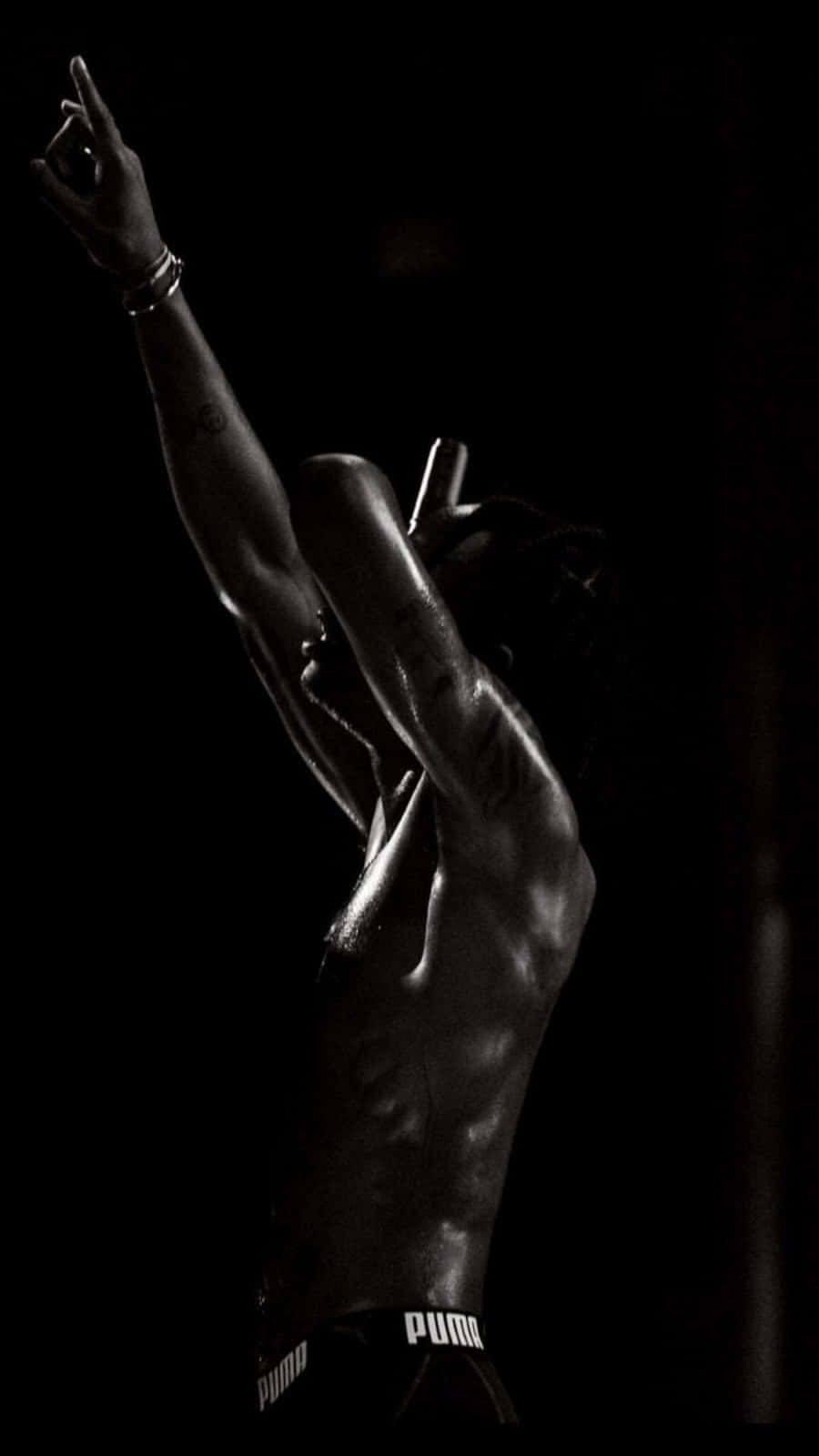 Download Travis Scott Shirtless Black