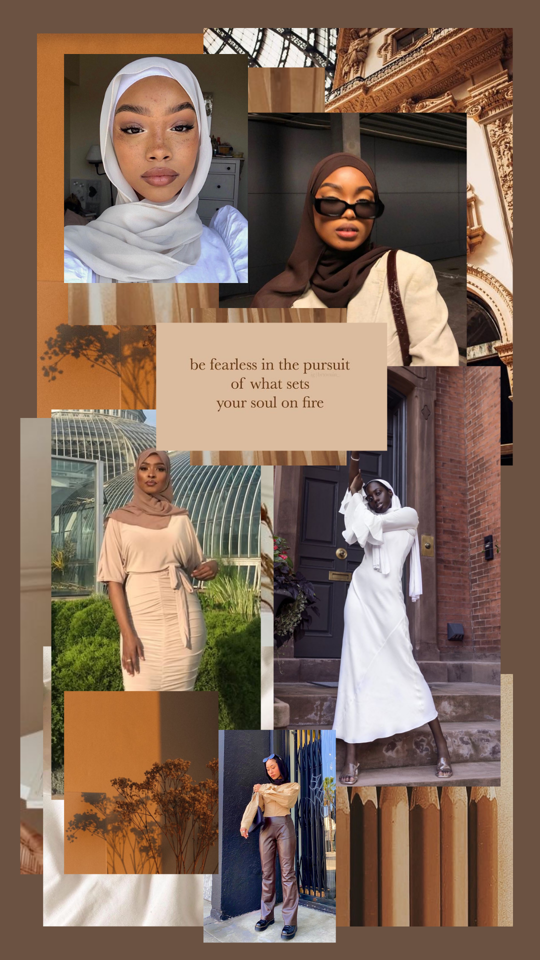 baddie aesthetic collage wallpaper