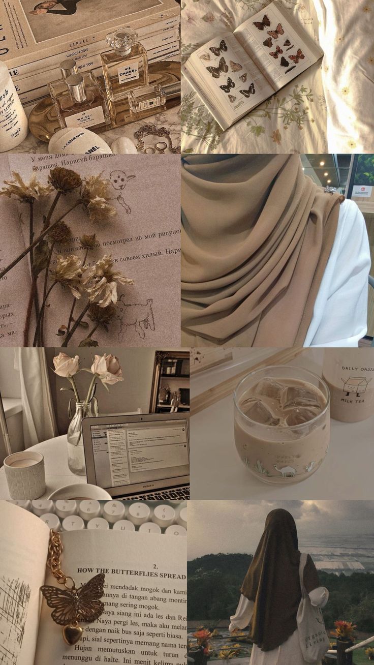Brown Aesthetic Hijabi Wallpaper