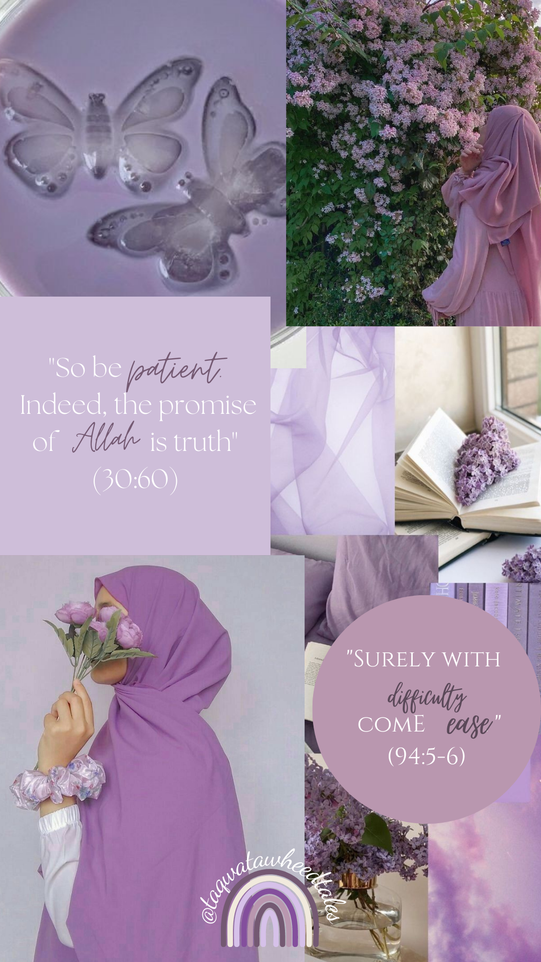 Lavender Aesthetic Photo Collage Phone