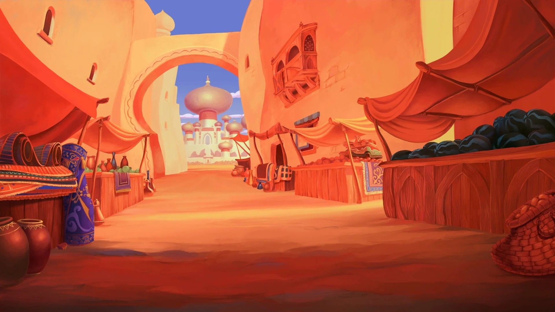 Aladdin, Video backdrops, Disney aladdin