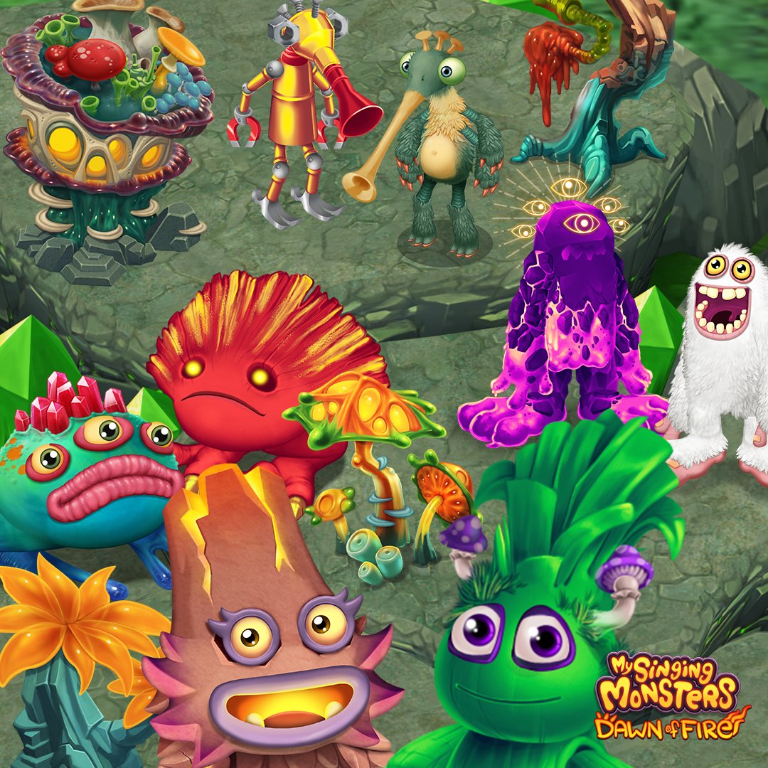 All Adult Cave Island Monsters and all