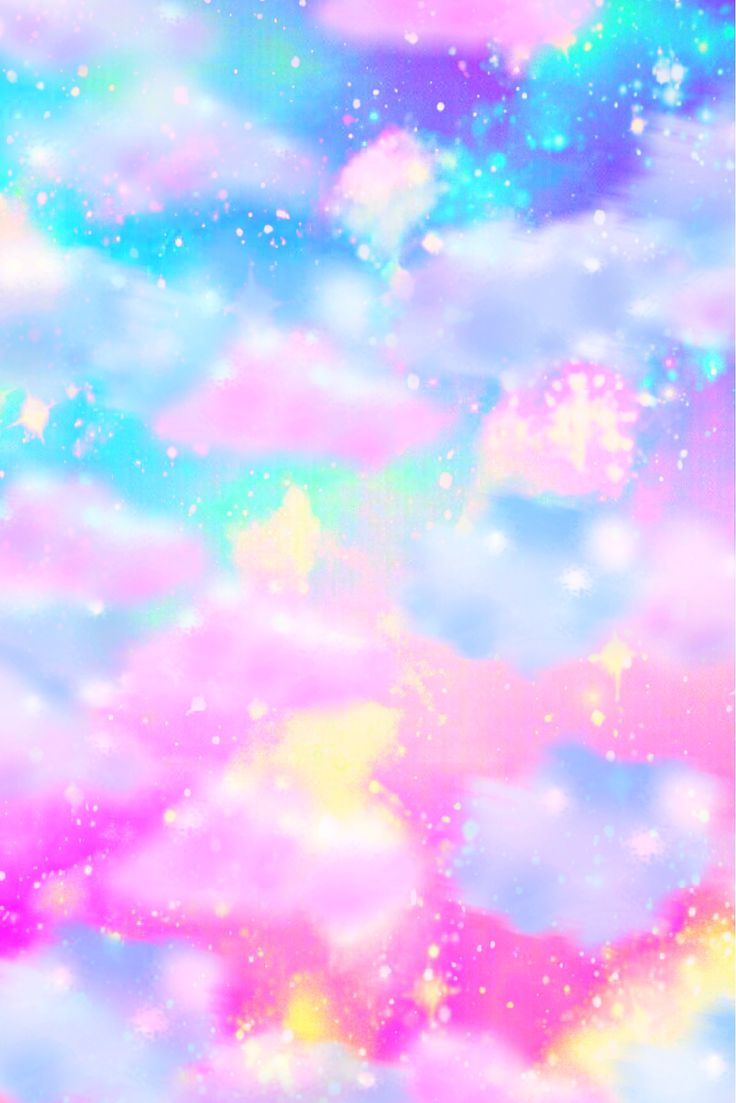 Cotton Candy Clouds Galaxy Wallpaper