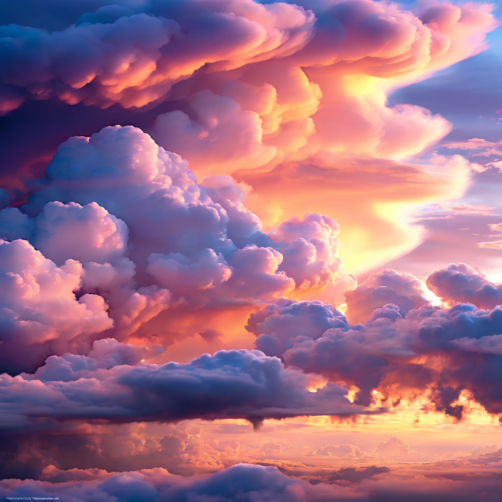 cotton candy clouds