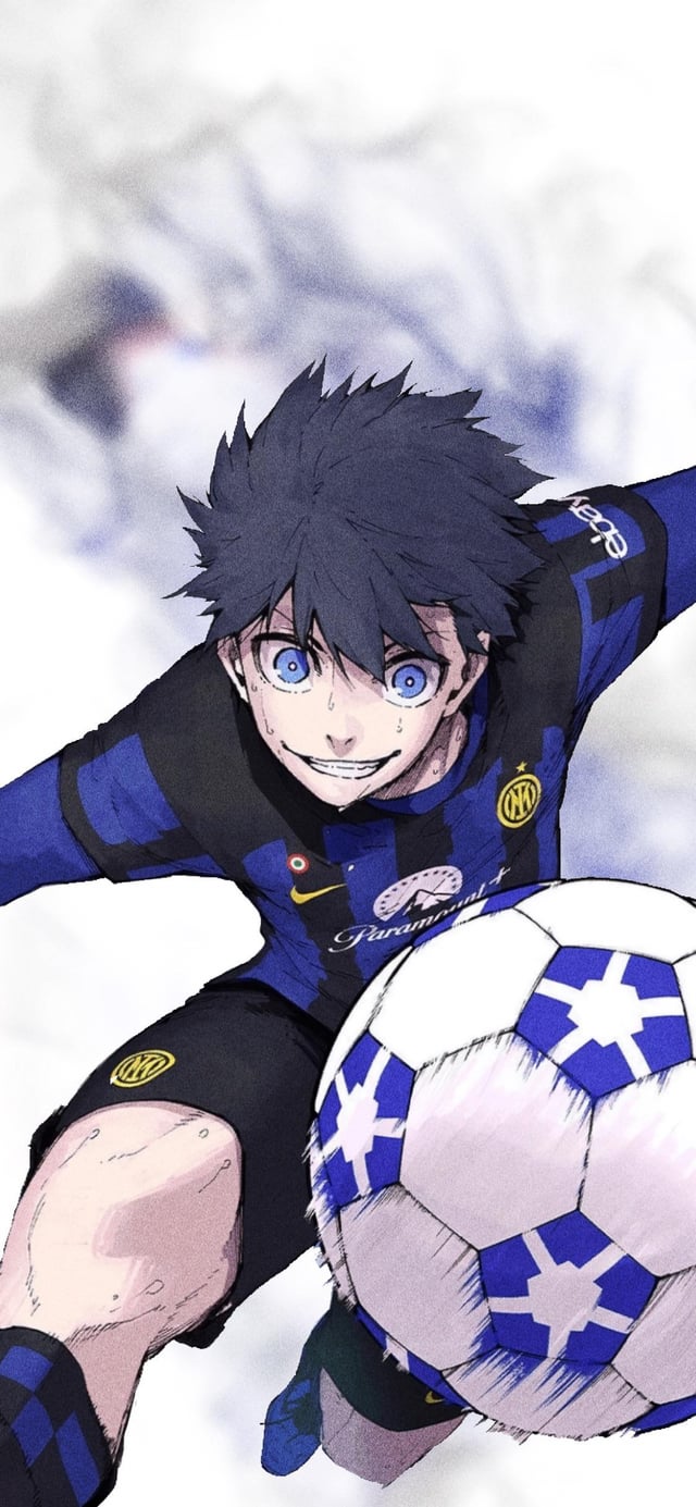 Isagi phone wallpaper I made for myself