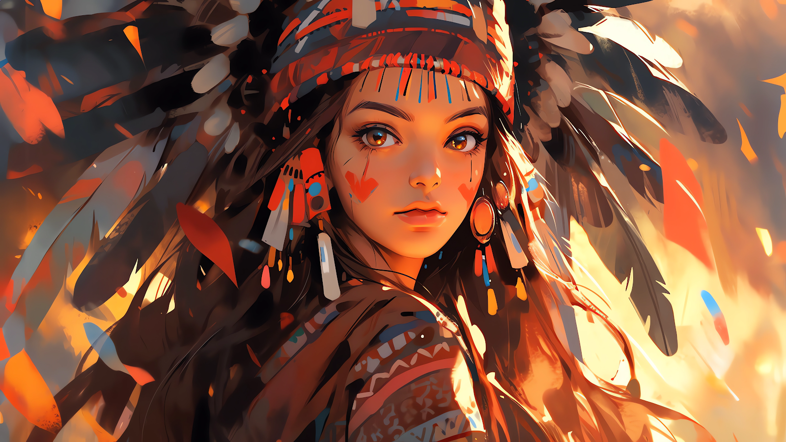 AI GENERATED WALLPAPER 4K GIRL