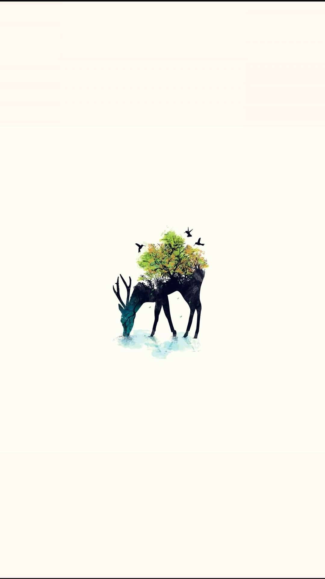 Cute Minimalist Animal Wallpaper