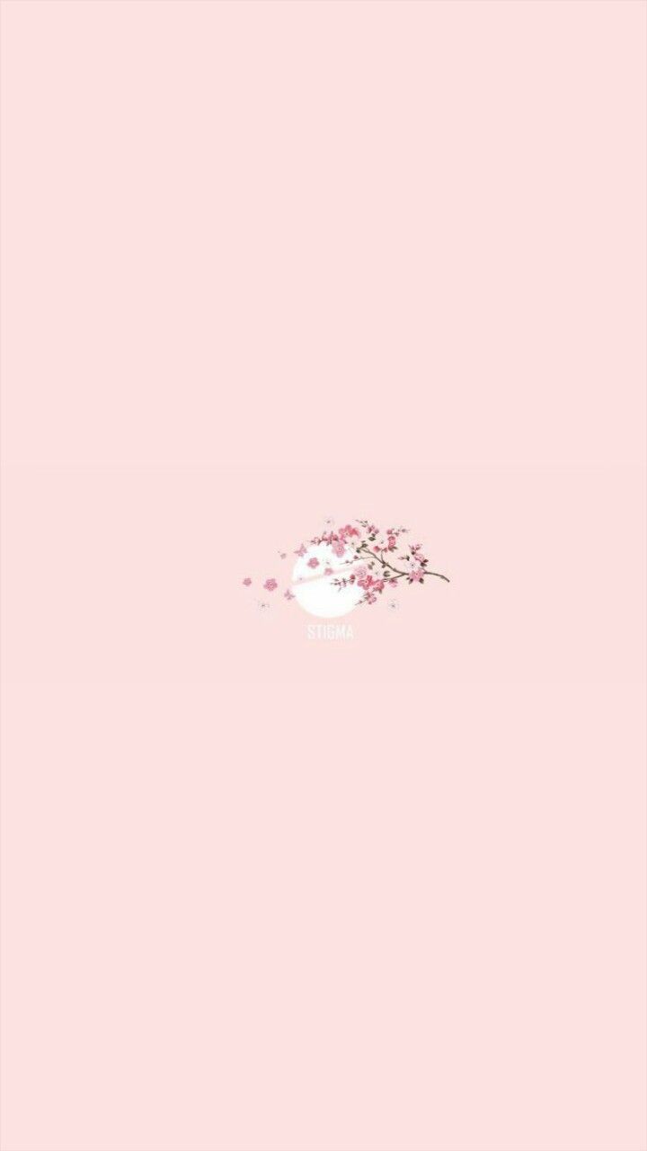 Pink Wallpaper Background with Flowers
