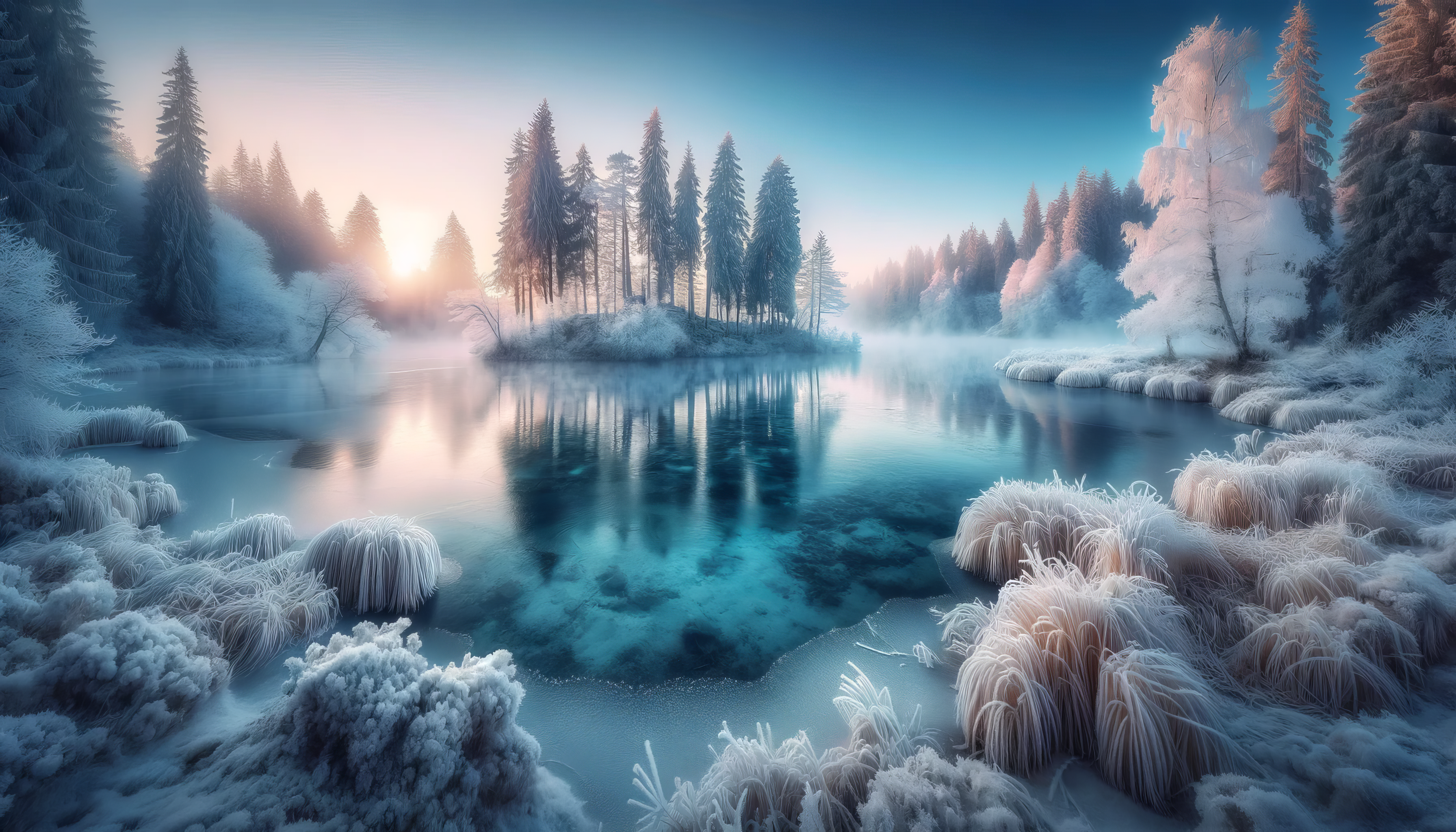 Frosty Winter Wonderland HD Wallpaper