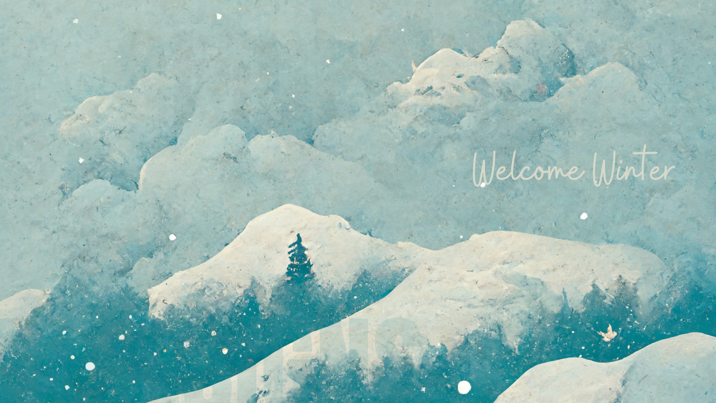 Minimalist Winter Background Wallpaper
