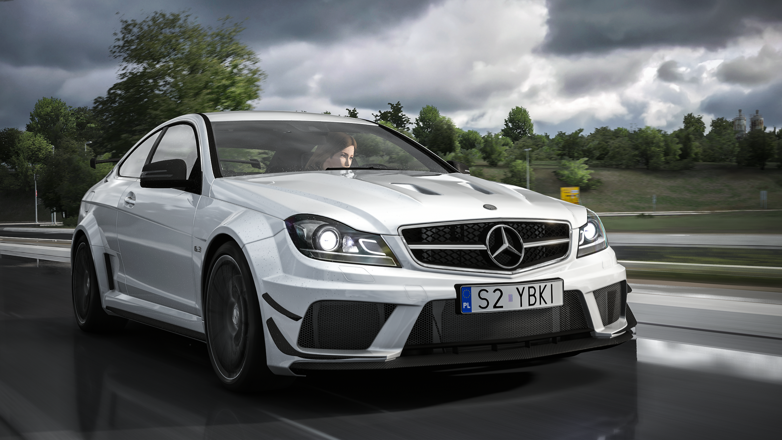 Mercedes Benz C63 AMG Coupe Black