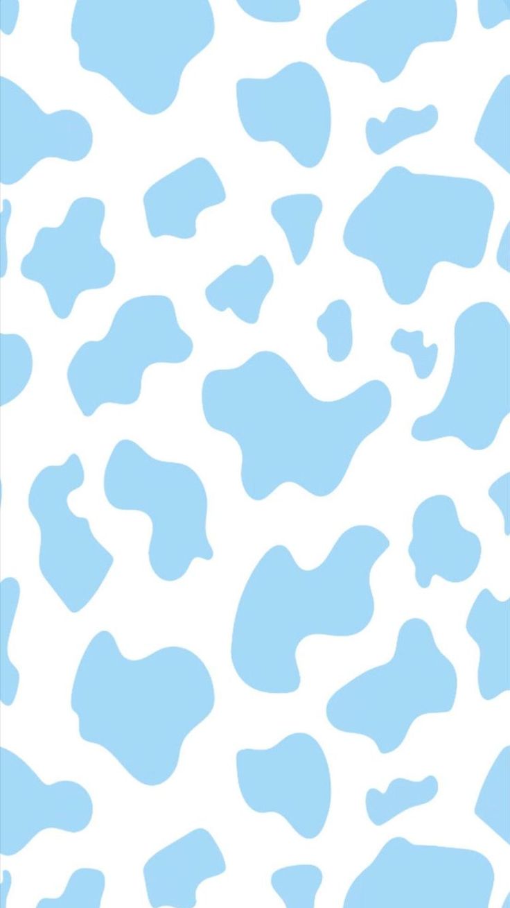 cow print blue background aesthetic