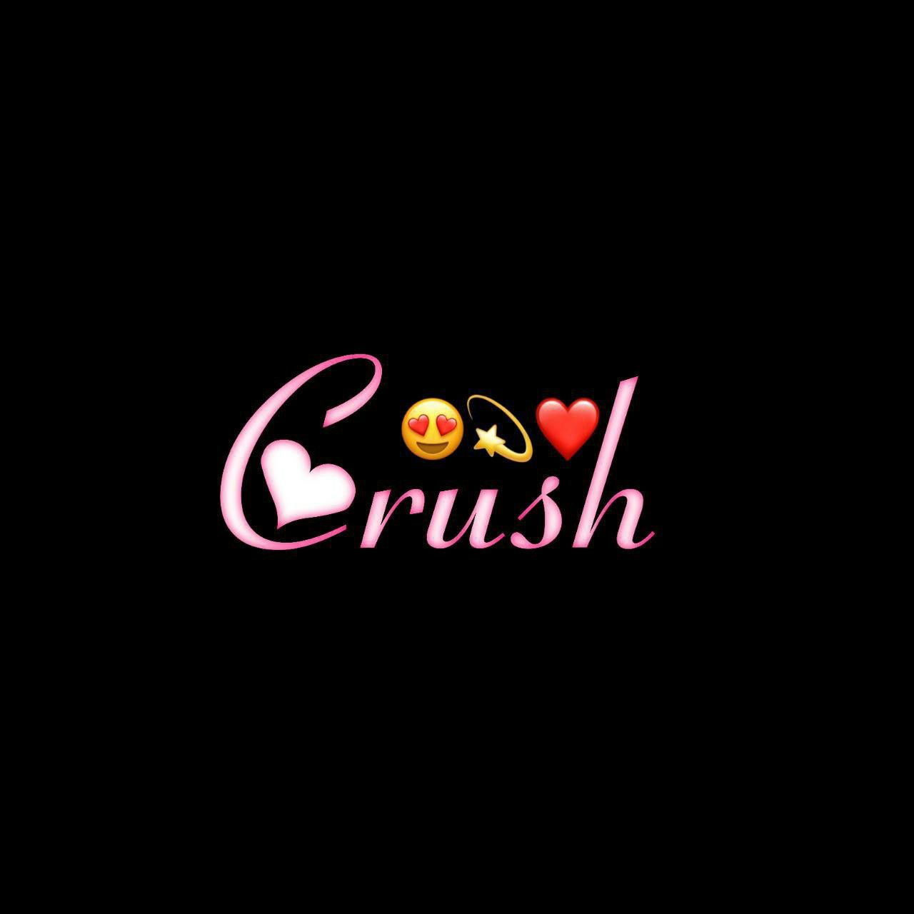 Crush Name Black Background HD Wallpaper