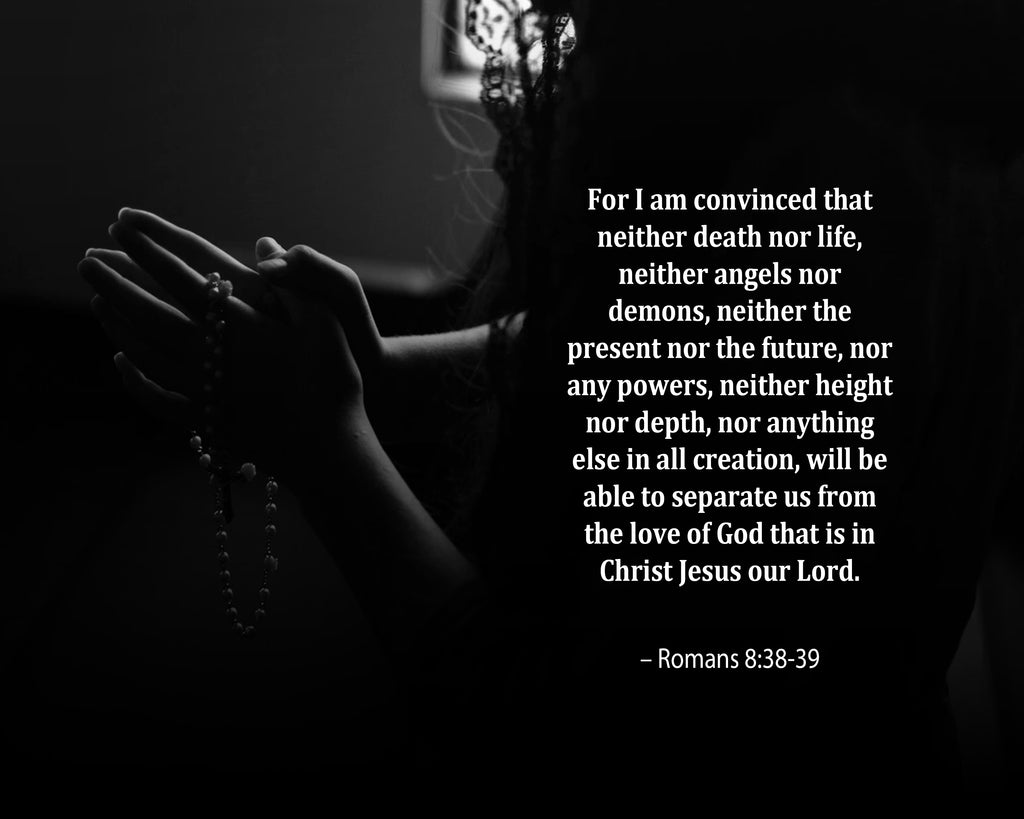 Romans 8:38 39 For I Am Poster, Print